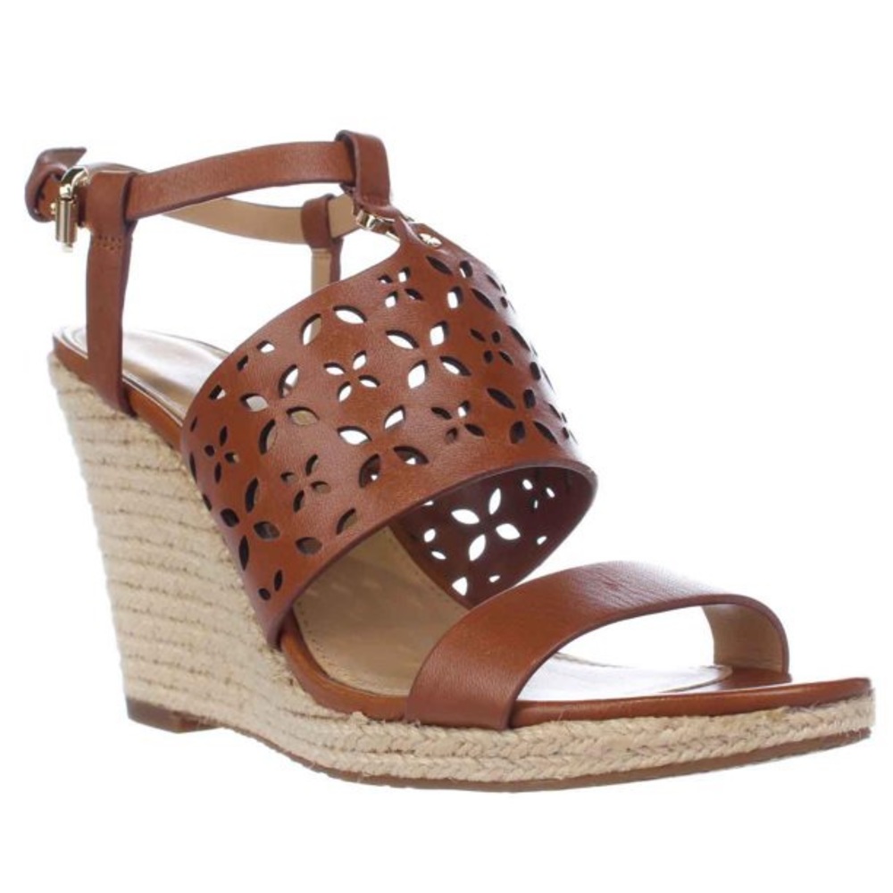 Michael Kors Womens Darci Open Toe Espadrille Wedges Platforms Sandals Heels